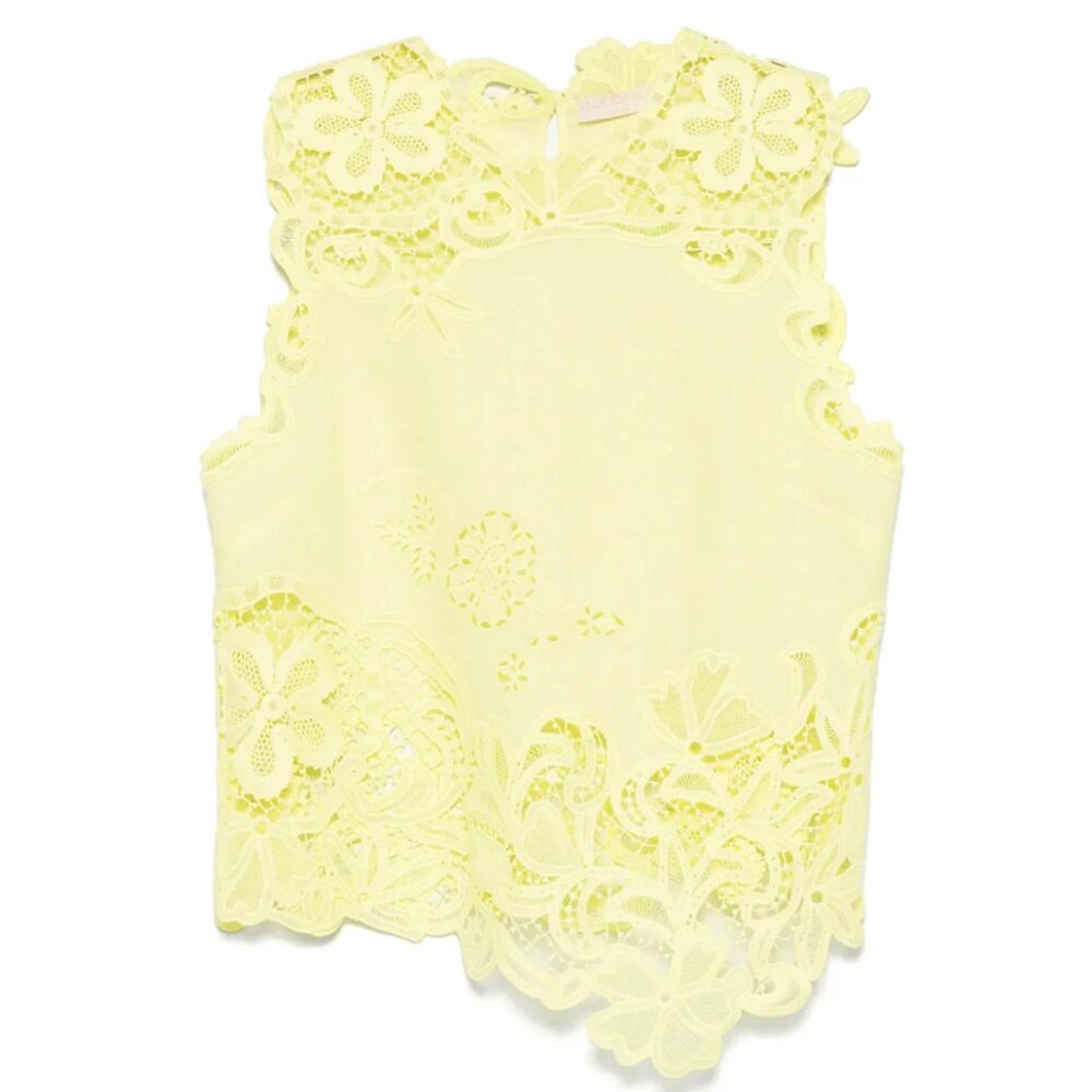 ULLA JOHNSON MARLIS GUIPURE LACE PANELED TOP SIZE S, 4 NEW - Picture 10 of 13